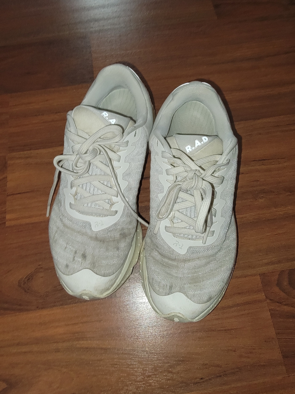 R.A.D. Women's Lace-Up Sneakers in Beige